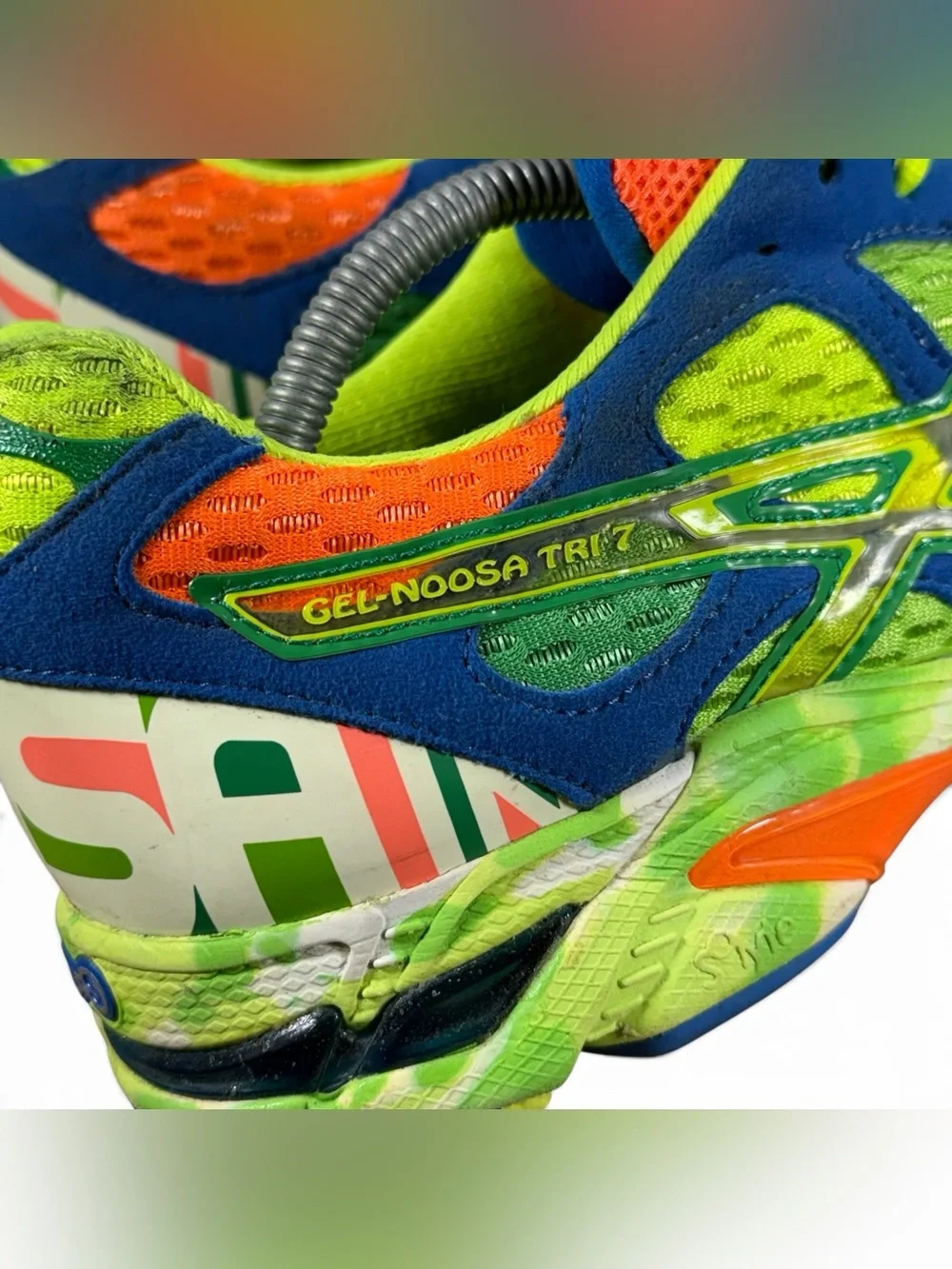 Asics Gel Noosa Tri 7 Neon Tropic Yellow Green Orange Men’s Size 10
